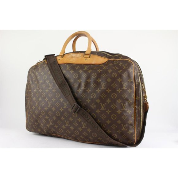 Louis Vuitton Monogram Alize 2 Poches Suitcase Luggage with Bandouliere Strap - Picture 2 of 12